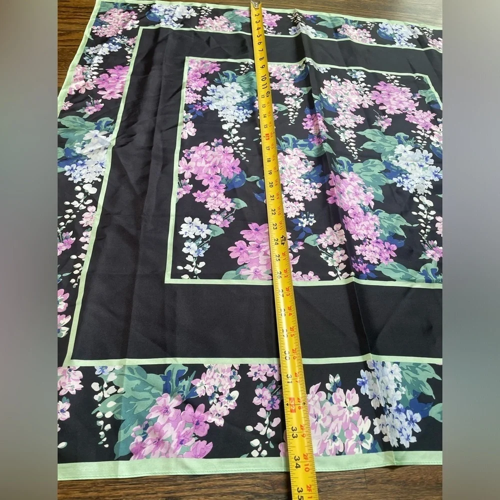 Talbots New With Tag 100% Silk Botanical Scarf